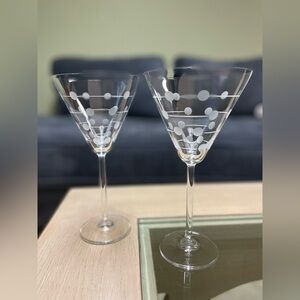 NWOT Set of 2 Lenox O2xygen Martini Glasses